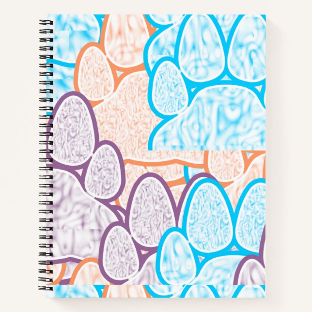 Colorful Paws Illusion Notebook (Front)