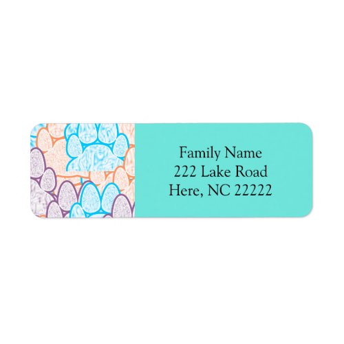 Colorful Paws Illusion Return Address Labels