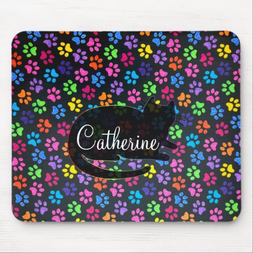 Colorful Paws Mouse Pad