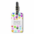 Colorful Paws, Paw Pattern, Dog Paws, Monogram