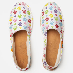 Colorful Paws, Paw Pattern, Dog Paws, Paw Prints Espadrilles