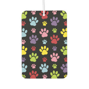 Colorful Paws, Paw Pattern, Paw Prints, Dog Paws Air Freshener