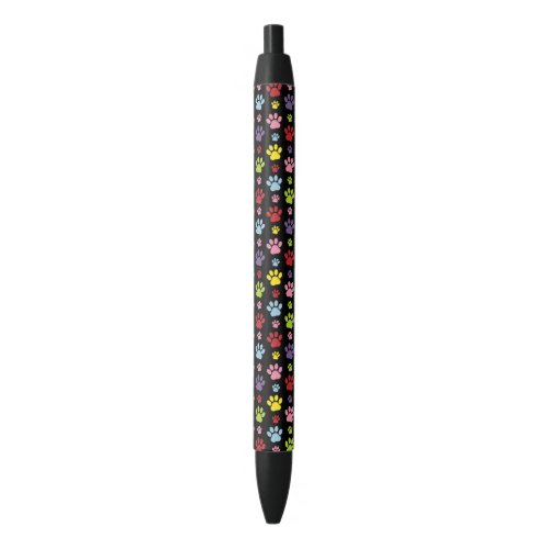 Colorful Paws Paw Pattern Paw Prints Dog Paws Black Ink Pen