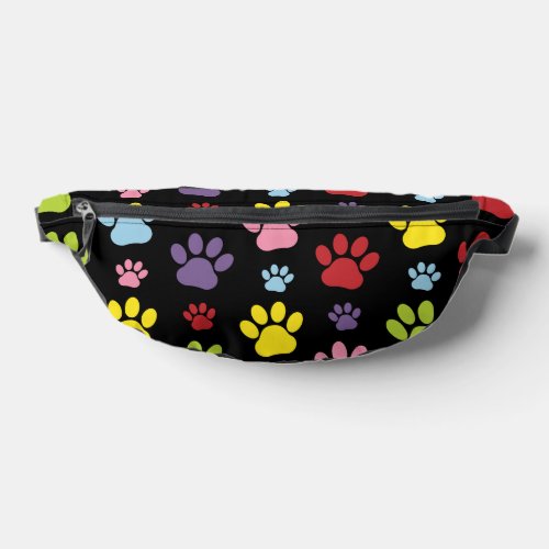 Colorful Paws Paw Pattern Paw Prints Dog Paws Fanny Pack