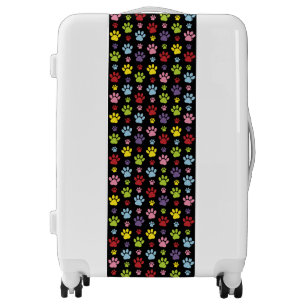 Colorful Paws, Paw Pattern, Paw Prints, Dog Paws Luggage