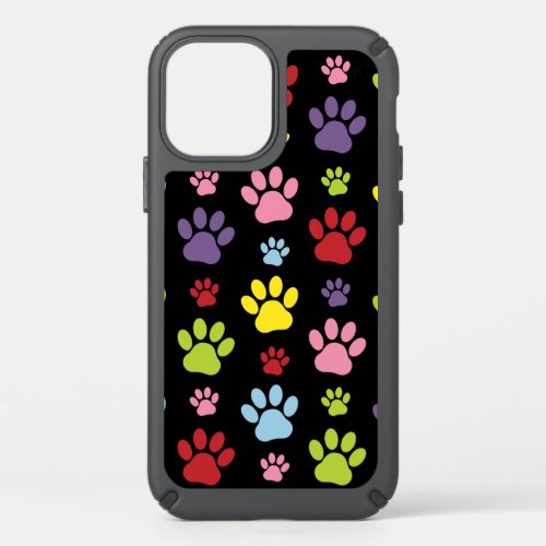 Colorful Paws Paw Pattern Paw Prints Dog Paws Speck iPhone 12 Case