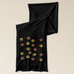 Colorful Paws Scarf<br><div class="desc">Colorful paws design by Victoria Lynn Hall. A great gift for cat and dog lovers.</div>