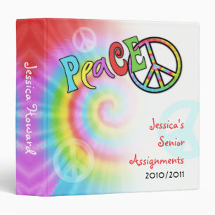 Colorful PEACE Binder