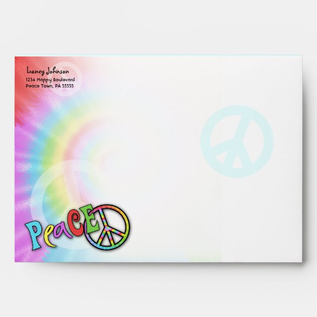 Colorful PEACE Envelope (Front)