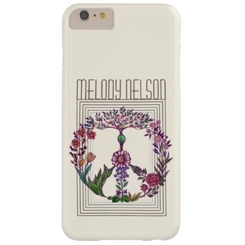 Colorful Peace Floral Cute Boho Hippie Wholesome Barely There iPhone 6 Plus Case