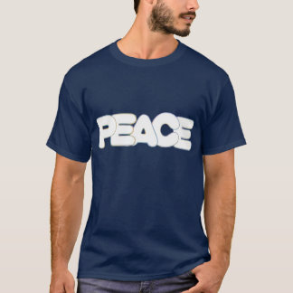 Colorful Peace outline word tshirts
