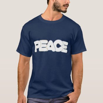 Colorful Peace Outline Word Tshirts by Cherylsart at Zazzle