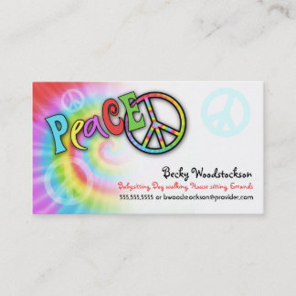 Colorful PEACE Profile Card