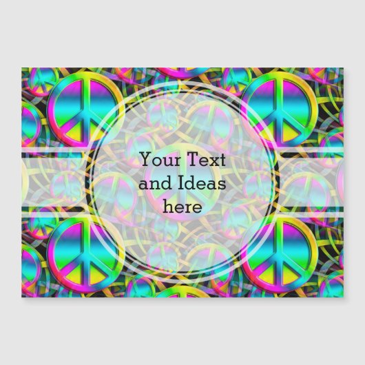 Colorful PEACE seamless pattern + your ideas (Front)