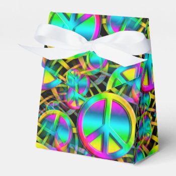 Colorful Peace Seamless Pattern   Your Ideas Favor Boxes by EDDArtSHOP at Zazzle