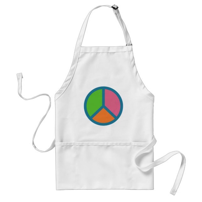 Colorful Peace Sign aprons (Front)