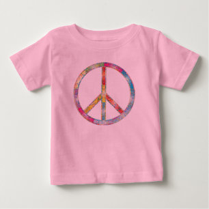 Colorful Peace Sign Baby T-Shirt