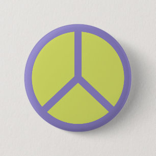 Colorful Peace Sign button