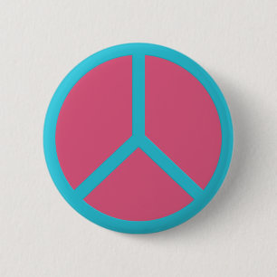 Colorful Peace Sign button