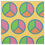 Colorful Peace Sign custom fabric