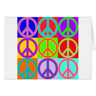 Colorful Peace Sign Design Cards