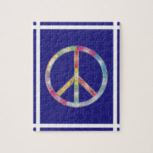 Colorful Peace Sign Jigsaw Puzzle