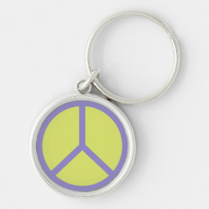 Colorful Peace Sign key chains