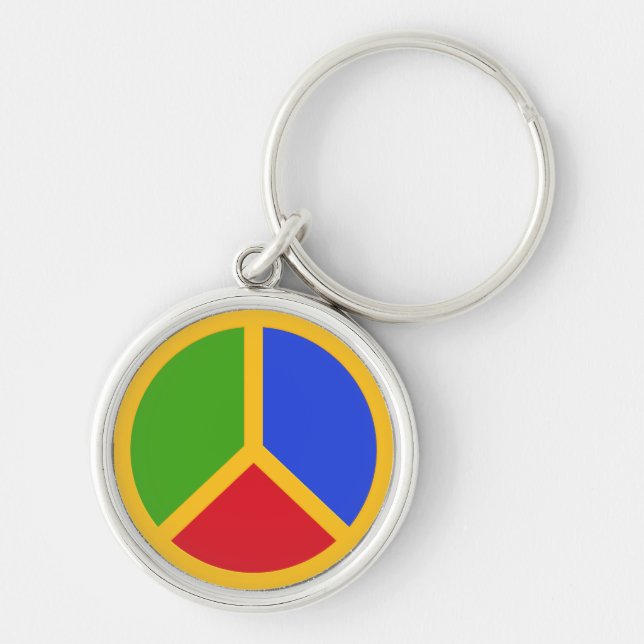 Colorful Peace Sign key chains (Front)