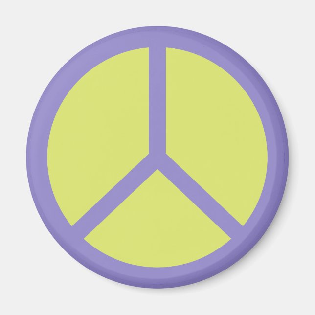 Colorful Peace Sign magnet (Front)