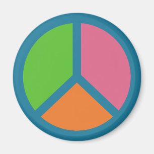 Colorful Peace Sign magnet