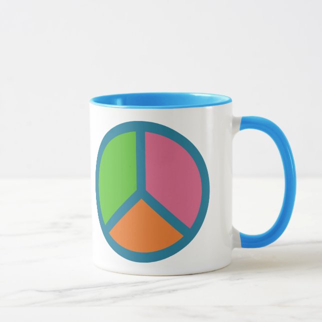 Colorful Peace Sign mugs (Right)