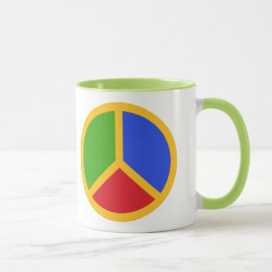 Colorful Peace Sign mugs