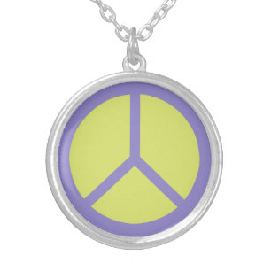 Colorful Peace Sign necklace