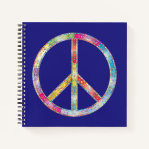 Colorful Peace Sign Notebook