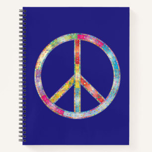 Colorful Peace Sign Notebook