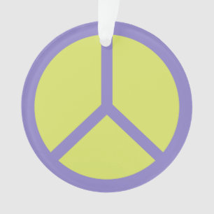 Colorful Peace Sign ornament