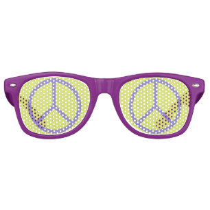 Colorful Peace Sign party glasses