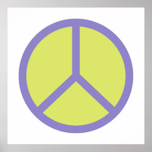 Colorful Peace Sign poster