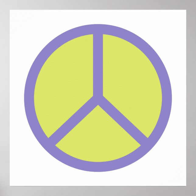 Colorful Peace Sign poster (Front)