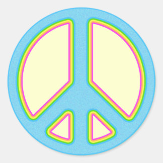 Colorful Peace Sign Sticker