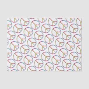 Colorful Peace Sign Tissue Paper