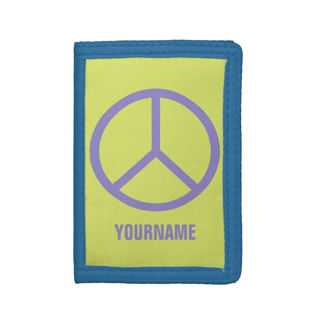 Colorful Peace Sign wallets (Front Vertical)