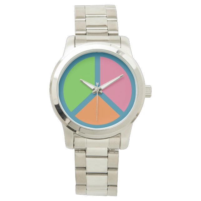 Colorful Peace Sign watches (Front)