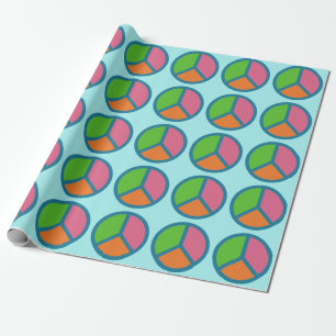 Colorful Peace Sign wrapping paper