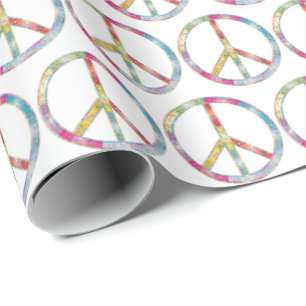 Colorful Peace Sign Wrapping Paper