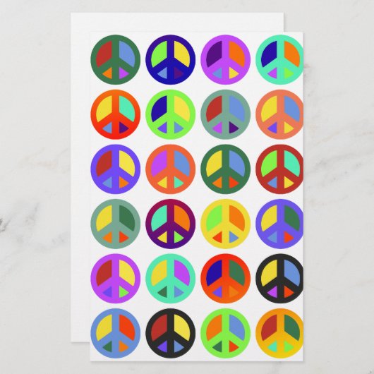 Colorful Peace Signs (Front/Back)