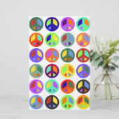 Colorful Peace Signs (Standing Front)