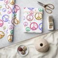 Colorful Peace Signs Wrapping Paper | Zazzle