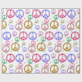 Colorful Peace Signs Wrapping Paper | Zazzle