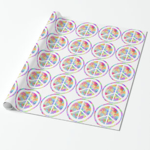 Colorful Peace Symbol Wrapping Paper
